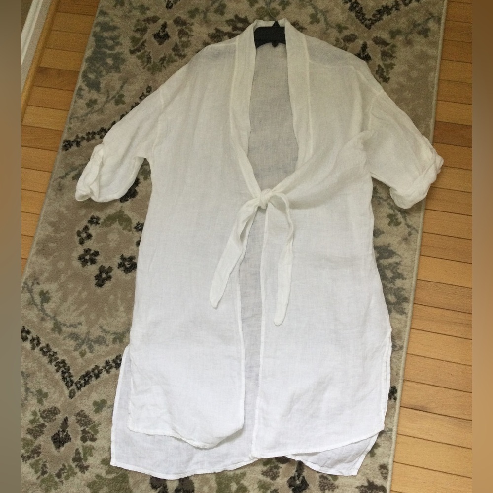 Swim coverup 100% Italian linen NWOT